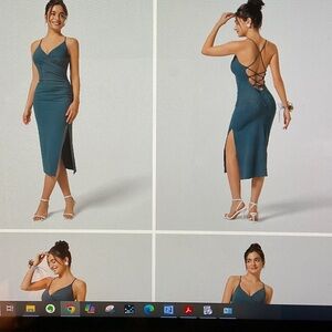 Airy Crossover Ruched Lace Up Bodycon Dress